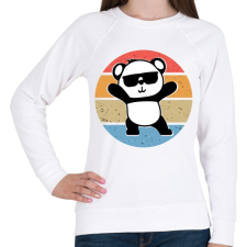 PRINTFASHION Panda Love - Női pulóver - Fehér női pulóver, kardigán