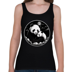 PRINTFASHION panda - Női atléta - Fekete