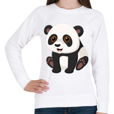 PRINTFASHION panda - Női pulóver - Fehér