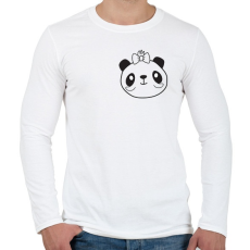PRINTFASHION Panda páros 2 - Férfi hosszú ujjú póló - Fehér