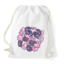 PRINTFASHION Panda - Sportzsák, Tornazsák - Fehér tornazsák