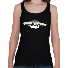 PRINTFASHION Pandaren - Női atléta - Fekete női trikó