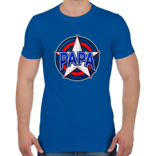 PRINTFASHION PAPA - Férfi póló - Királykék férfi póló