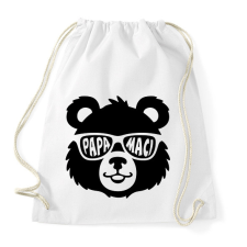 PRINTFASHION papa maci - Sportzsák, Tornazsák - Fehér tornazsák