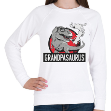 PRINTFASHION Papa szaurusz grandpasaurus - Női pulóver - Fehér