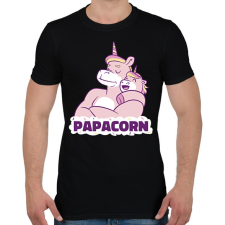 PRINTFASHION Papacorn - Férfi póló - Fekete férfi póló
