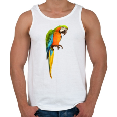PRINTFASHION Papagáj - Férfi atléta - Fehér