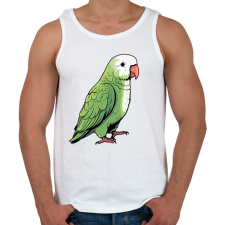 PRINTFASHION Papagáj - Férfi atléta - Fehér atléta, trikó