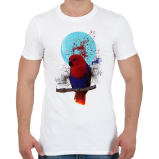 PRINTFASHION papagály és kékhold - Férfi póló - Fehér