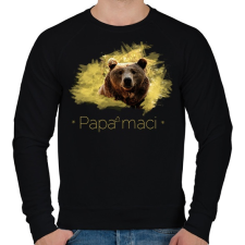 PRINTFASHION papamaci - Férfi pulóver - Fekete férfi pulóver, kardigán