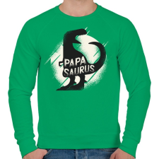 PRINTFASHION Papasaurus - Férfi pulóver - Zöld férfi pulóver, kardigán