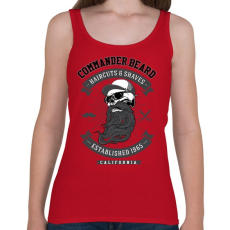 PRINTFASHION Parancsnoki szakáll - Női atléta - Cseresznyepiros