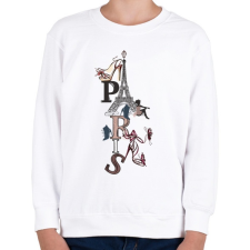 PRINTFASHION paris - Gyerek pulóver - Fehér gyerek pulóver, kardigán