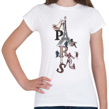 PRINTFASHION paris - Női póló - Fehér női póló