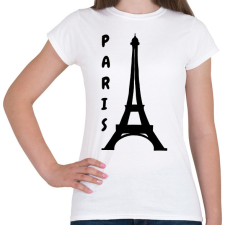 PRINTFASHION párizs - Női póló - Fehér női póló