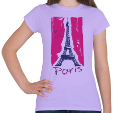 PRINTFASHION Párizs - Női póló - Viola női póló