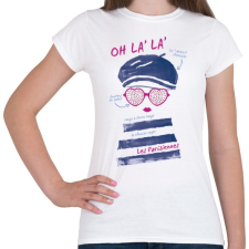 PRINTFASHION Párizsi - Női póló - Fehér női póló