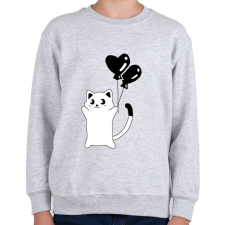 PRINTFASHION Páros cicás póló - a cuki - Gyerek pulóver - Sport szürke gyerek pulóver, kardigán