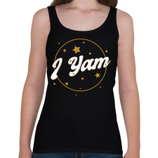 PRINTFASHION Páros póló barátnak, barátnőnek édesburgonya - Női atléta - Fekete női póló