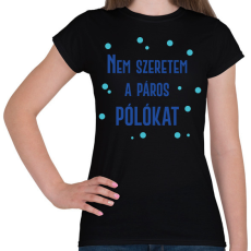PRINTFASHION Páros póló (nem) szeretem - Férfi - Női póló - Fekete