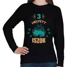 PRINTFASHION Páros terhesség - apuka - Női pulóver - Fekete