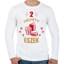 PRINTFASHION Páros terhesség - kismama - Férfi hosszú ujjú póló - Fehér férfi póló