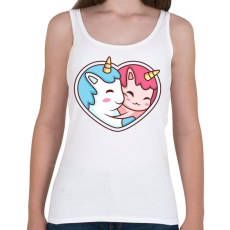 PRINTFASHION Páros unikornis - Női atléta - Fehér