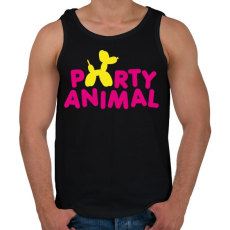 PRINTFASHION Partiállat - Férfi atléta - Fekete