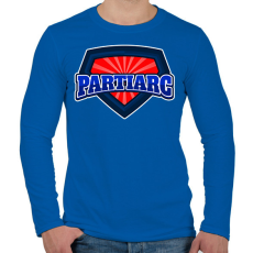 PRINTFASHION PARTIARC - Férfi hosszú ujjú póló - Királykék
