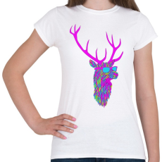 PRINTFASHION Party deer - Női póló - Fehér