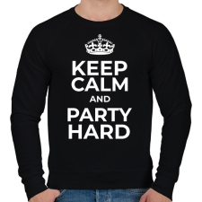 PRINTFASHION PARTY HARD - Férfi pulóver - Fekete férfi pulóver, kardigán