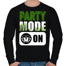 PRINTFASHION Party Mode ON - Férfi pulóver - Fekete férfi pulóver, kardigán