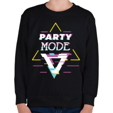 PRINTFASHION Party mood - Gyerek pulóver - Fekete gyerek pulóver, kardigán