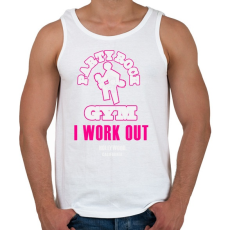 PRINTFASHION party-rock-gym - Férfi atléta - Fehér