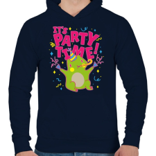 PRINTFASHION Party time - buli van ! - Férfi kapucnis pulóver - Sötétkék férfi pulóver, kardigán