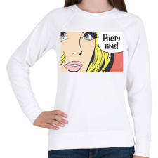 PRINTFASHION Party time! - Pop art - Női pulóver - Fehér női pulóver, kardigán
