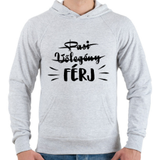 PRINTFASHION Pasi - Vőlegény ->FÉRJ - Férfi kapucnis pulóver - Sport szürke férfi pulóver, kardigán