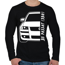 PRINTFASHION Passat B5 3BG - Férfi hosszú ujjú póló - Fekete