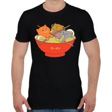 PRINTFASHION Pasta love - Férfi póló - Fekete
