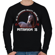PRINTFASHION Patanyom - Férfi pulóver - Fekete