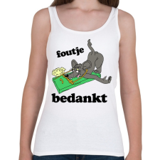 PRINTFASHION Patkány - Női atléta - Fehér női trikó