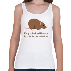 PRINTFASHION Patkány - Női atléta - Fehér