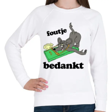 PRINTFASHION Patkány - Női pulóver - Fehér