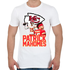 PRINTFASHION Patrick Mahomes - Férfi póló - Fehér