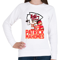 PRINTFASHION Patrick Mahomes - Női pulóver - Fehér