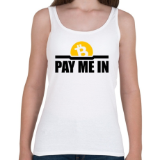 PRINTFASHION Pay-me-in - Női atléta - Fehér