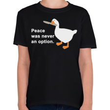 PRINTFASHION Peace was - Gyerek póló - Fekete gyerek póló