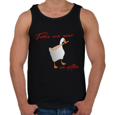 PRINTFASHION Peace was never an option - Férfi atléta - Fekete atléta, trikó