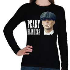 PRINTFASHION Peaky Blinders - Női hosszú ujjú póló - Fekete
