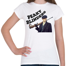PRINTFASHION Peaky Blinders - Női póló - Fehér női póló